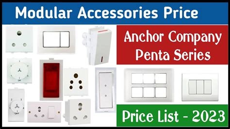 anchor roma metal box price list|anchor roma switches price list.